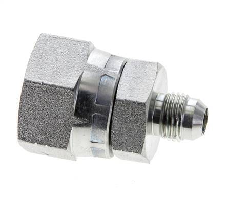 JIC Reducing Nipple UNF 9/16''-18 Male x UN 1-1/16''-12 Female Steel 210bar (2950.5psi)