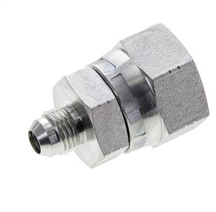 JIC Reducing Nipple UNF 9/16''-18 Male x UN 1-1/16''-12 Female Steel 210bar (2950.5psi)