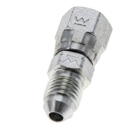 JIC Nipple UNF 7/16''-20 Male x Female Steel 310bar (4355.5psi)