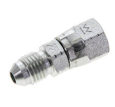 JIC Nipple UNF 7/16''-20 Male x Female Steel 310bar (4355.5psi)