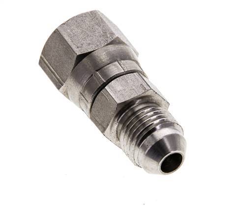 JIC Nipple UNF 1/2''-20 Male x Female Stainless Steel 275bar (3863.75psi)