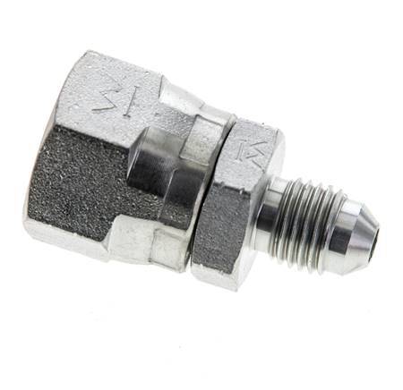 JIC Reducing Nipple UNF 7/16''-20 Male x UNF 3/4''-16 Female Steel 275bar (3863.75psi)