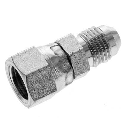 JIC Nipple UNF 1/2''-20 Male x Female Steel 275bar (3863.75psi)