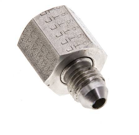 Reductor JIC UNF 7/16''-20 Macho x UNF 9/16''-18 Hembra Acero inoxidable 275bar (3863.75psi)
