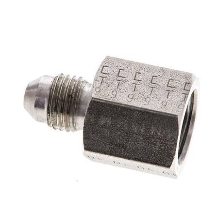 Reductor JIC UNF 7/16''-20 Macho x UNF 9/16''-18 Hembra Acero inoxidable 275bar (3863.75psi)