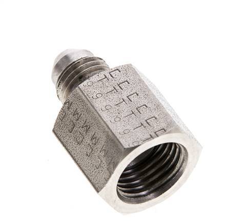 Reductor JIC UNF 7/16''-20 Macho x UNF 9/16''-18 Hembra Acero inoxidable 275bar (3863.75psi)