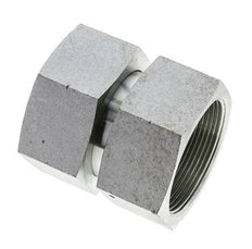 Reducing Straight Connector G2'' Female High Pressure Steel 60° Cone 75bar (1053.75psi) Hydraulic