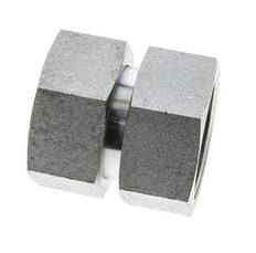Reducing Straight Connector G2'' Female High Pressure Steel 60° Cone 75bar (1053.75psi) Hydraulic