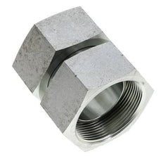 Reducing Straight Connector G2'' Female High Pressure Steel 60° Cone 75bar (1053.75psi) Hydraulic