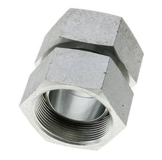 Reducing Straight Connector G2'' Female High Pressure Steel 60° Cone 75bar (1053.75psi) Hydraulic