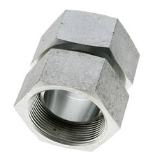 Reducing Straight Connector G2'' Female High Pressure Steel 60° Cone 75bar (1053.75psi) Hydraulic