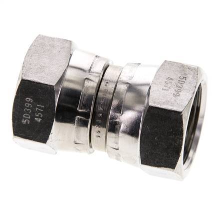 Racor Reductor Recto G3/4'' Hembra Acero Inoxidable Alta Presión Cono 60° 175bar (2458.75psi) Hidráulico