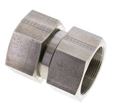 Reducing Straight Connector G2'' Female High Pressure Stainless Steel 60° Cone 75bar (1053.75psi) Hydraulic