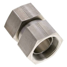 Reducing Straight Connector G2'' Female High Pressure Stainless Steel 60° Cone 75bar (1053.75psi) Hydraulic