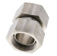 Reducing Straight Connector G2'' Female High Pressure Stainless Steel 60° Cone 75bar (1053.75psi) Hydraulic