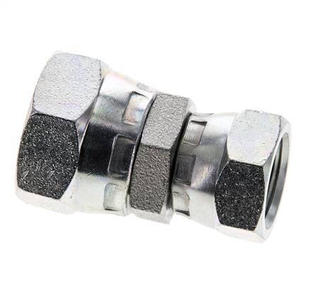 Racor Reductor Recto G3/8'' x G1/2'' Hembra Acero Alta Presión 60° Cono 300bar (4215.0psi) Hidráulico
