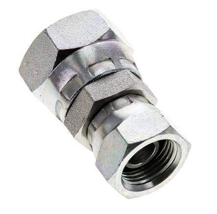 Racor Reductor Recto G3/8'' x G1/2'' Hembra Acero Alta Presión 60° Cono 300bar (4215.0psi) Hidráulico