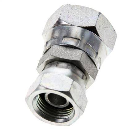 Racor Reductor Recto G3/8'' x G1/2'' Hembra Acero Alta Presión 60° Cono 300bar (4215.0psi) Hidráulico