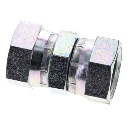 Reducing Straight Connector G3/4'' Female High Pressure Steel 60° Cone 175bar (2458.75psi) Hydraulic