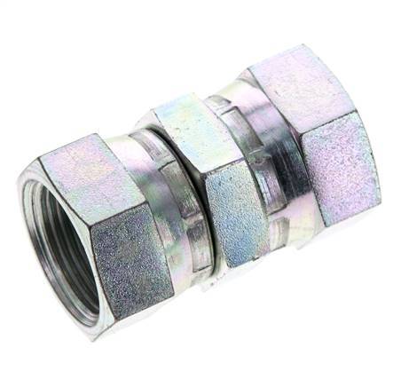 Reducing Straight Connector G3/4'' Female High Pressure Steel 60° Cone 175bar (2458.75psi) Hydraulic