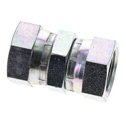 Reducing Straight Connector G3/4'' Female High Pressure Steel 60° Cone 175bar (2458.75psi) Hydraulic