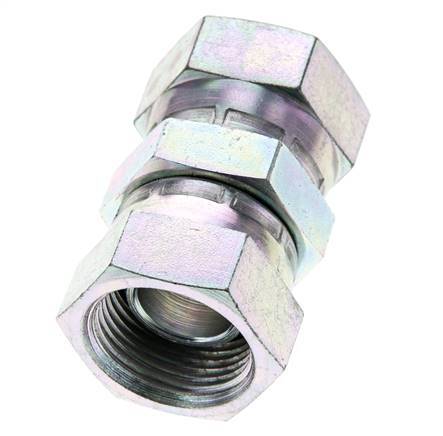 Reducing Straight Connector G3/4'' Female High Pressure Steel 60° Cone 175bar (2458.75psi) Hydraulic