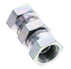 Racor Reductor Recto G3/8'' Hembra Acero Alta Presión 60° Cono 425bar (5971.25psi) Hidráulico
