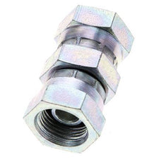 Racor Reductor Recto G3/8'' Hembra Acero Alta Presión 60° Cono 425bar (5971.25psi) Hidráulico