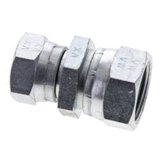 Racor Reductor Recto G1/2'' x G3/4'' Hembra Acero Alta Presión 60° Cono 175bar (2458.75psi) Hidráulico