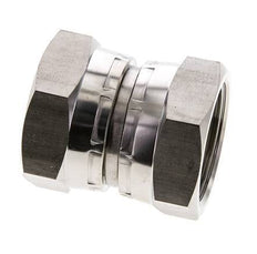 Racor Reductor Recto G1 1/4'' Hembra Acero Inoxidable Alta Presión Cono 60° 150bar (2107.5psi) Hidráulico