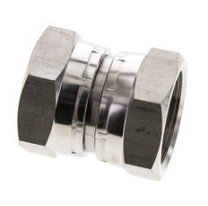 Racor Reductor Recto G1 1/4'' Hembra Acero Inoxidable Alta Presión Cono 60° 150bar (2107.5psi) Hidráulico