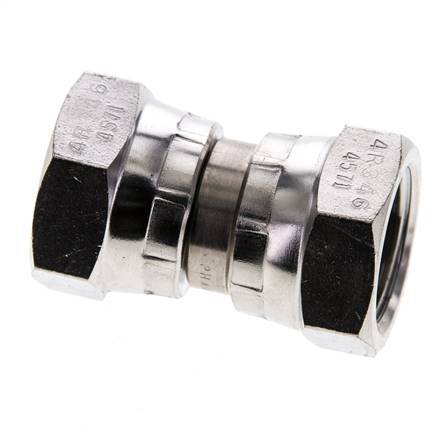 Racor Reductor Recto G1/2'' Hembra Acero Inoxidable Alta Presión Cono 60° 300bar (4215.0psi) Hidráulico