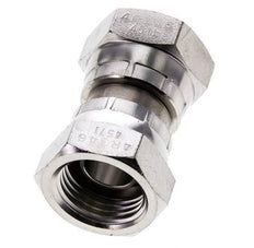 Racor Reductor Recto G1/2'' Hembra Acero Inoxidable Alta Presión Cono 60° 300bar (4215.0psi) Hidráulico