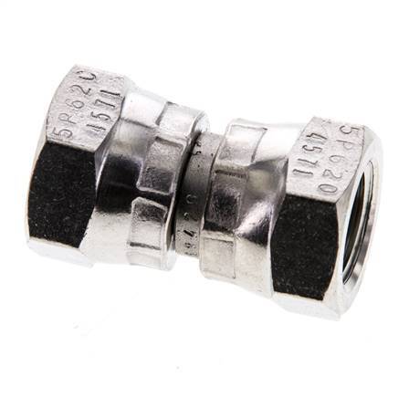 Racor Reductor Recto G1/4'' Hembra Acero Inoxidable Alta Presión 60° Cono 575bar (8078.75psi) Hidráulico