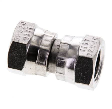 Racor Reductor Recto G1/4'' Hembra Acero Inoxidable Alta Presión 60° Cono 575bar (8078.75psi) Hidráulico