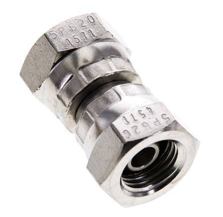 Racor Reductor Recto G1/4'' Hembra Acero Inoxidable Alta Presión 60° Cono 575bar (8078.75psi) Hidráulico