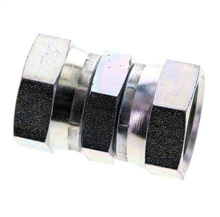 Racor Reductor Recto G1'' Hembra Acero Alta Presión 60° Cono 150bar (2107.5psi) Hidráulico