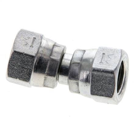 Reducing Straight Connector G1/8'' Female High Pressure Steel 60° Cone 575bar (8078.75psi) Hydraulic