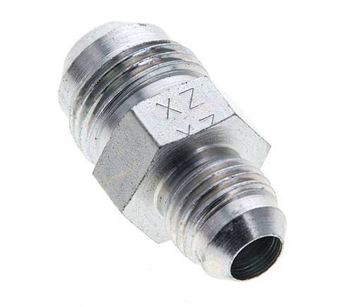 JIC Reducing Double Nipple UNF 9/16''-18 x UNF 3/4''-16 Steel 275bar (3863.75psi) [2 Pieces]