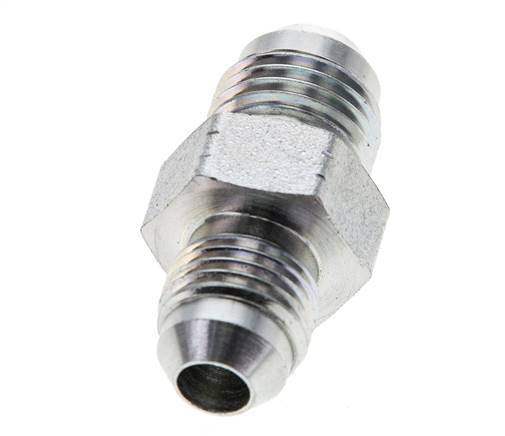 JIC Reducing Double Nipple UNF 1/2''-20 x UNF 9/16''-18 Steel 275bar (3863.75psi) [2 Pieces]