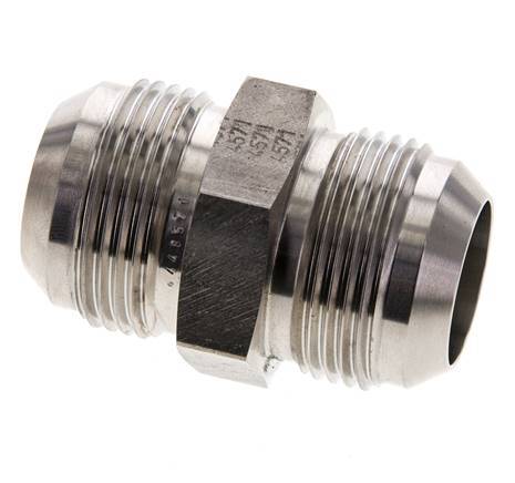 JIC Double Nipple UN 1-5/16''-12 Stainless Steel 170bar (2388.5psi)