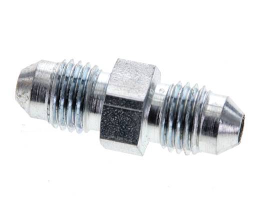 JIC Reducing Double Nipple UNF 7/16''-20 x UNF 7/16''-20 Steel 310bar (4355.5psi) [2 Pieces]