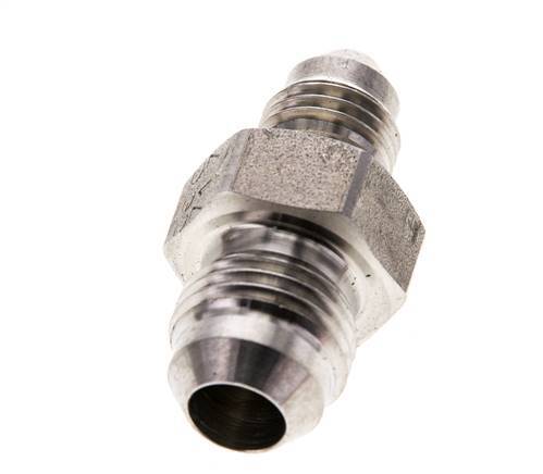 Racor reductor doble JIC UNF 7/16''-20 x UNF 9/16''-18 Acero inoxidable 275bar (3863.75psi)