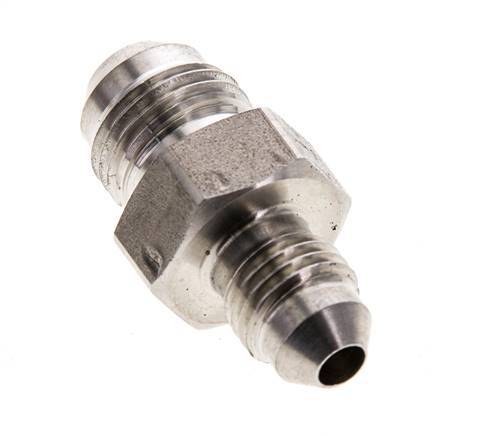 Racor reductor doble JIC UNF 7/16''-20 x UNF 9/16''-18 Acero inoxidable 275bar (3863.75psi)