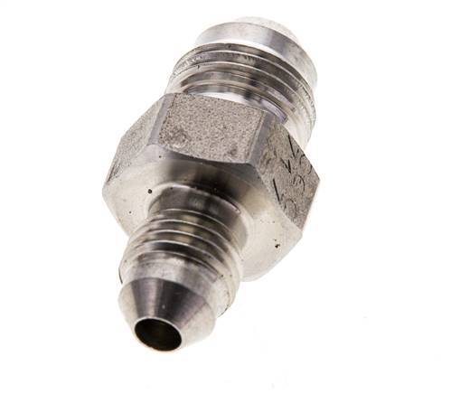 Racor reductor doble JIC UNF 7/16''-20 x UNF 9/16''-18 Acero inoxidable 275bar (3863.75psi)
