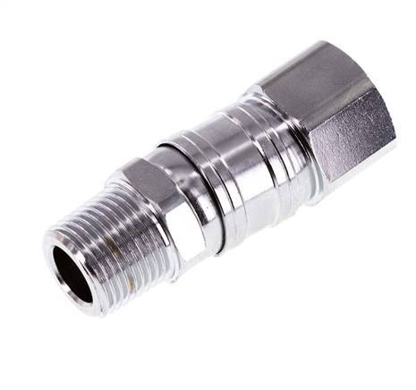 Junta Rotativa R3/8'' Macho x G3/8'' Hembra Acero Niquelado 15bar (210.75psi) para Herramientas