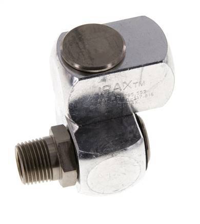 Junta Rotativa R3/8'' Hembra x Macho en forma de Z Latón Niquelado 15bar (210.75psi)