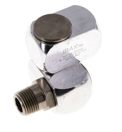 Junta Rotativa R1/2'' Hembra x Macho en forma de Z Latón Niquelado 15bar (210.75psi)