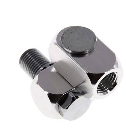 Junta Rotativa R1/4'' Hembra x Macho en forma de Z Latón Niquelado 15bar (210.75psi)