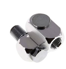 Junta Rotativa R1/4'' Hembra x Macho en forma de Z Latón Niquelado 15bar (210.75psi)